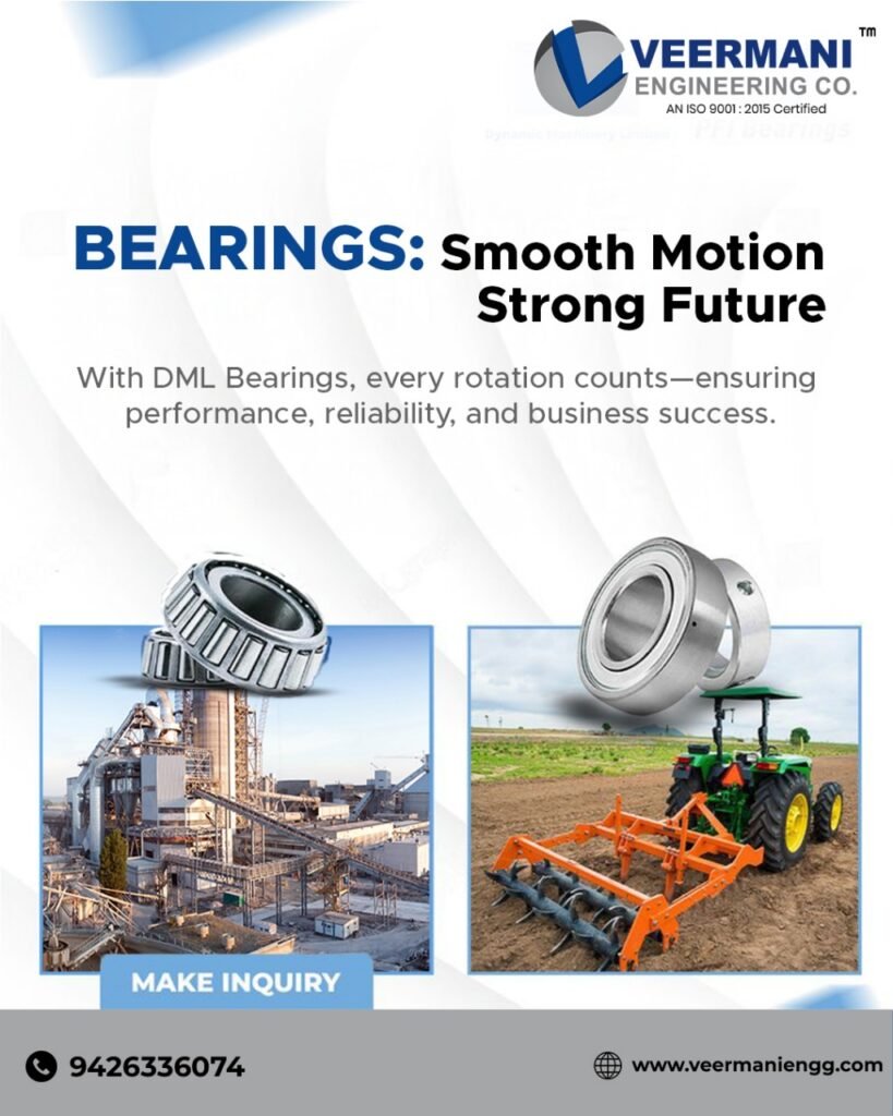 Veermani Engineering Co. – Best Bearing Manufacturer in Ahmedabad for industrial and agricultural applications.